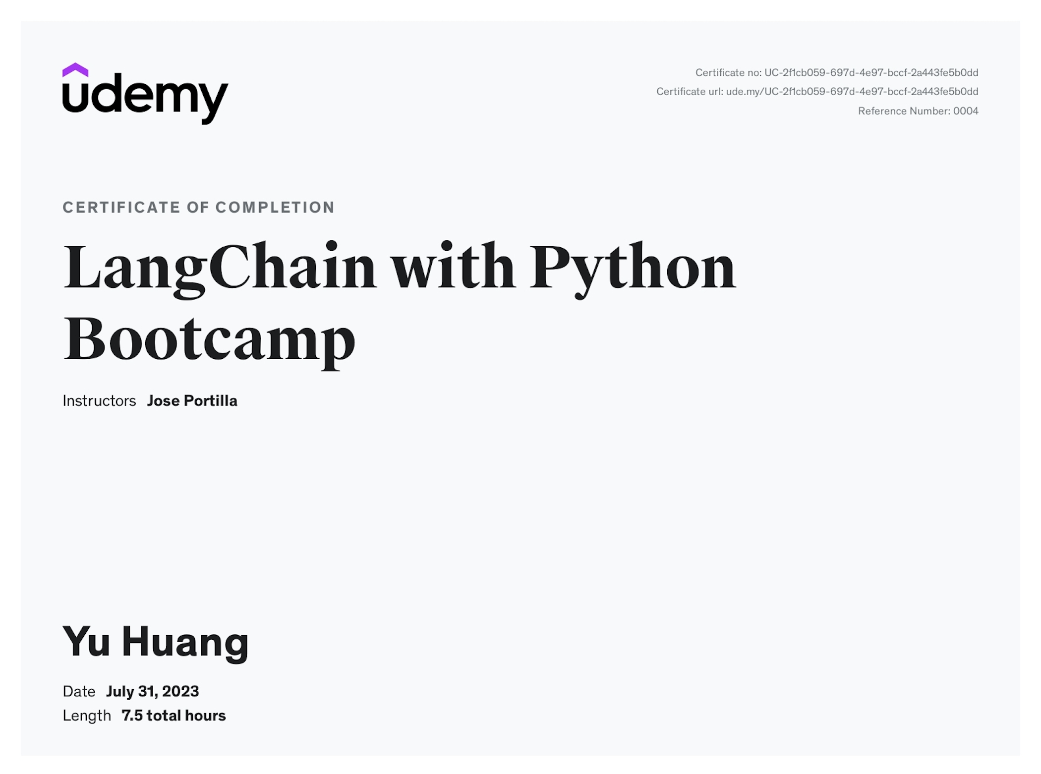 LangChain with Python Bootcamp