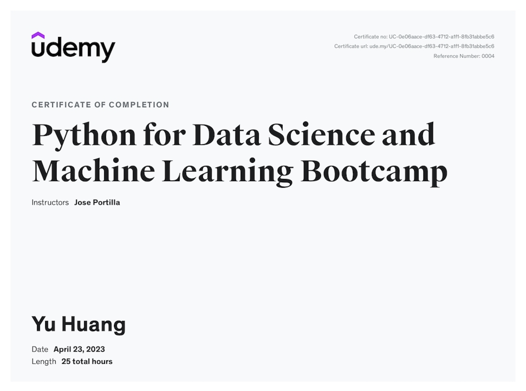 data science and machine learning bootcamp